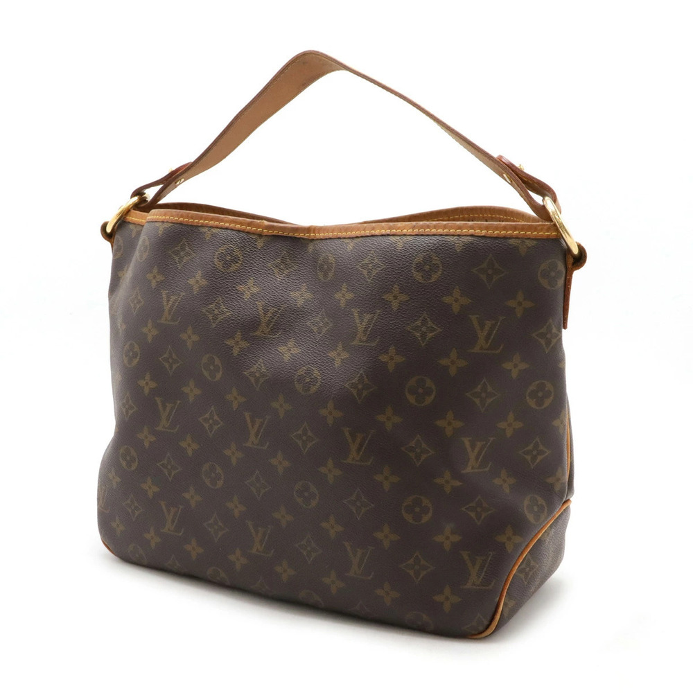 Louis Vuitton Delightful Monogram Bag Shoulder Hobo Brown